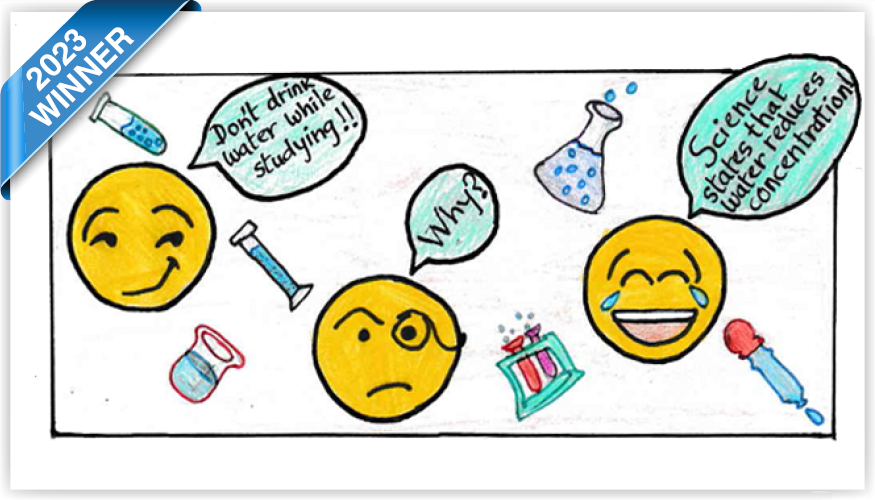 Last year’s Comic Contest winner by Aashriya C. of Shawnee (CA)