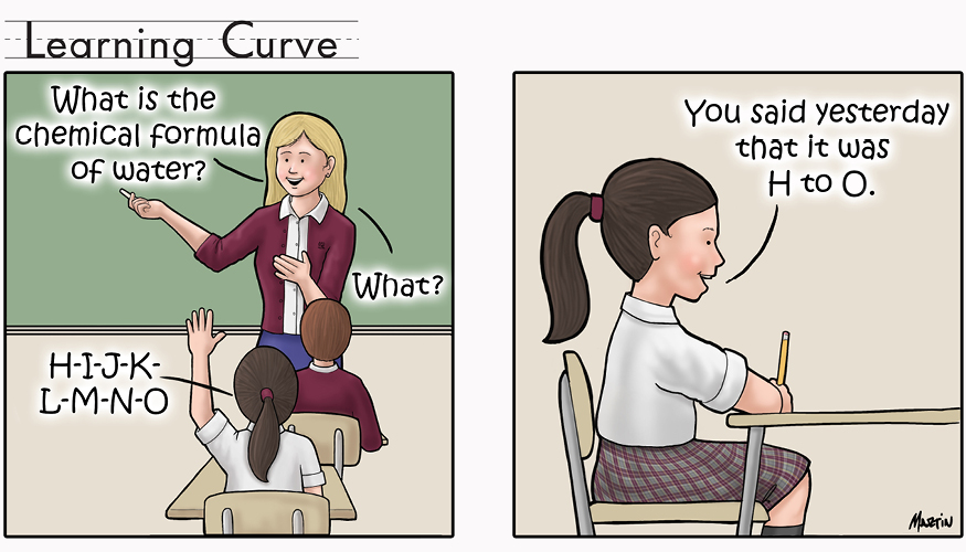 Learning Curve Comic: H to O