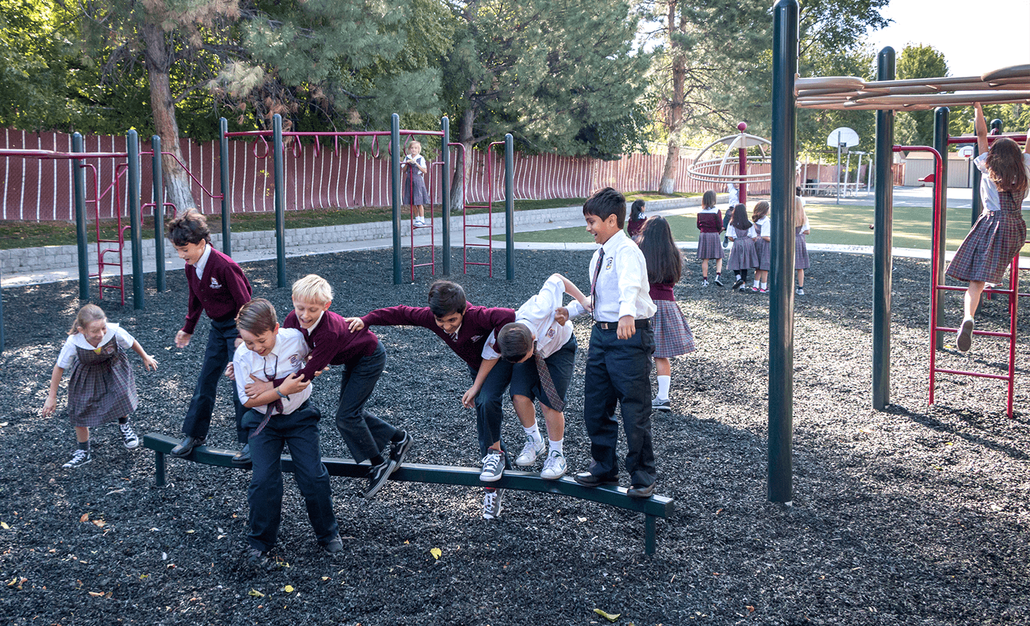 Playground Balance Beam | Challenger School - Sandy | Private School In Sandy, Utah